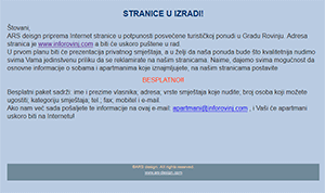 2001 - the very first inforovinj.com page