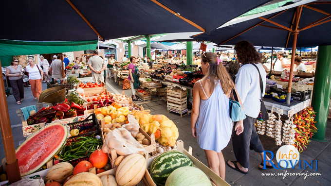 Il mercato verde di Rovigno