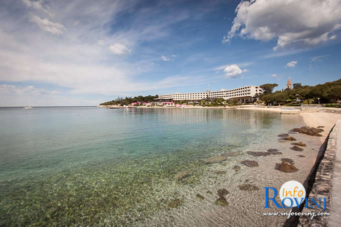 spiagge a Rovigno: isola rossa - l'isola di Sant'Andrea