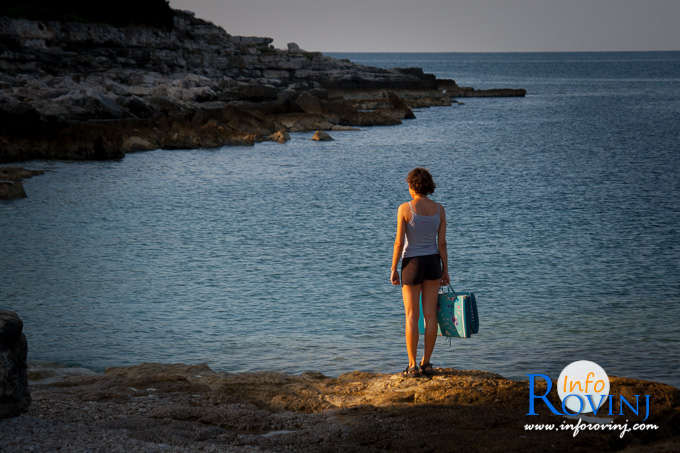 spiagge a Rovigno: promontorio Gustinja