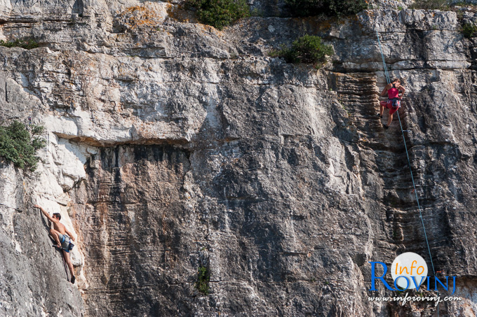 Arrampicata libera (free climbing) a Rovigno