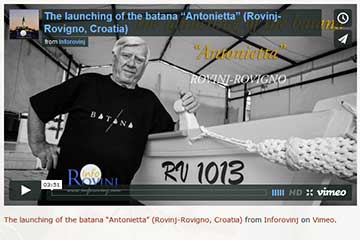 Launching of the Rovinj batana